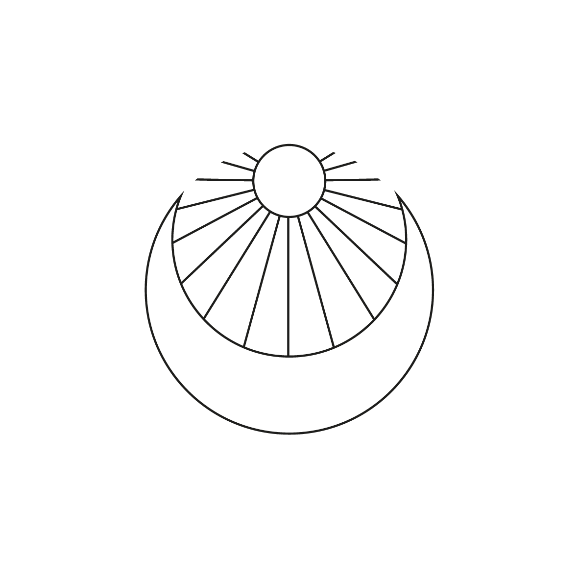 IBC Logo Black Sun